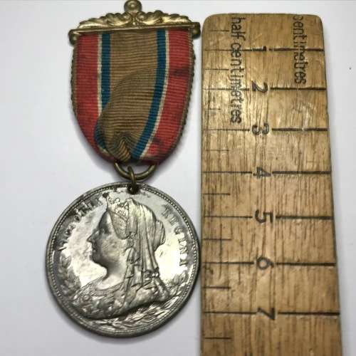 Queen Victoria City of Cape Town restoration of peace lead medallion