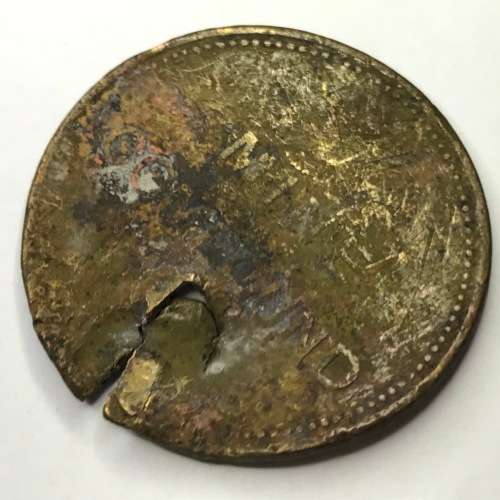 Mine Company Labour token - Rock Shaft No. 1 Shift