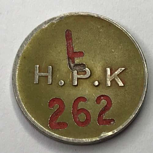 General Post Office 5 cent token - Number L 262