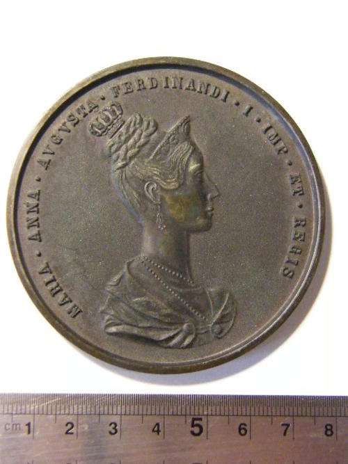 Very large unknown medallion of Queen Augusta of Prague ***@ Crazy R1 Start***