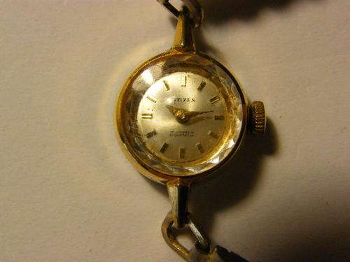 Vintage Citizen manual wind ladies watch, not working, overwound