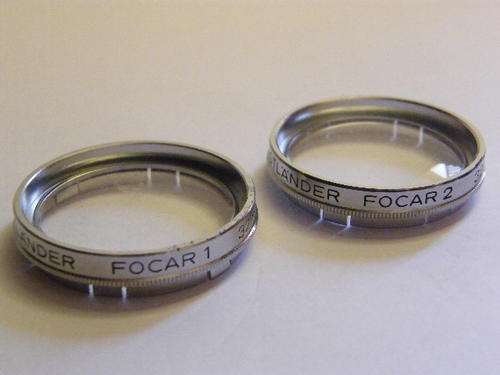 Pair of Voigtlander Focar1 & Focar2 32mm Lens Filters - as per photo