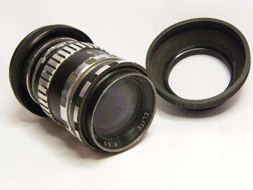 Elite 135 mm Lens with hood and Leica adaptor - as per photo