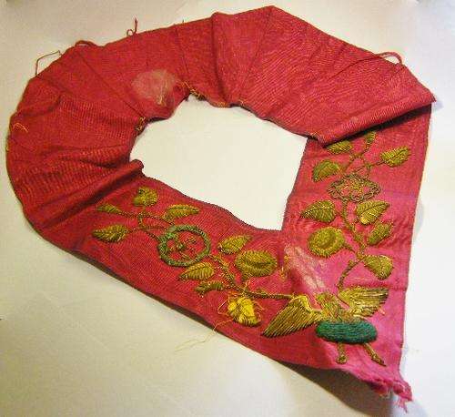 Vintage Masonic Rose Croix 18th degree neck sash - as per photo