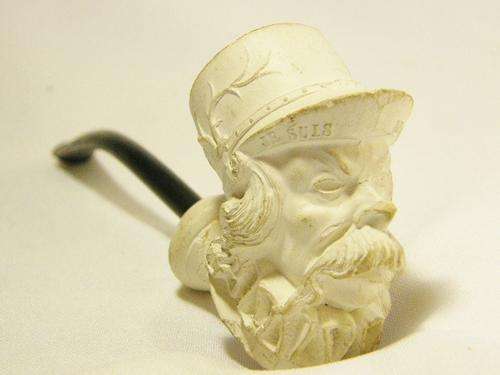 French / Belgian clay pipe - late 1800`s - Je suis / Lui meme a Paris 954 Sambier - as per photo