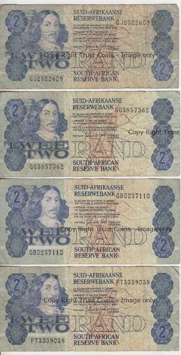 Lot of 20 x R2 GPC de Kock banknotes - as per photo
