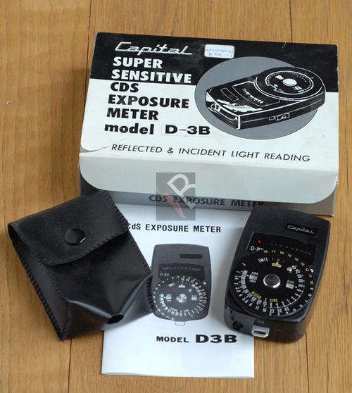 Capital D-3B reflected and incident light meter