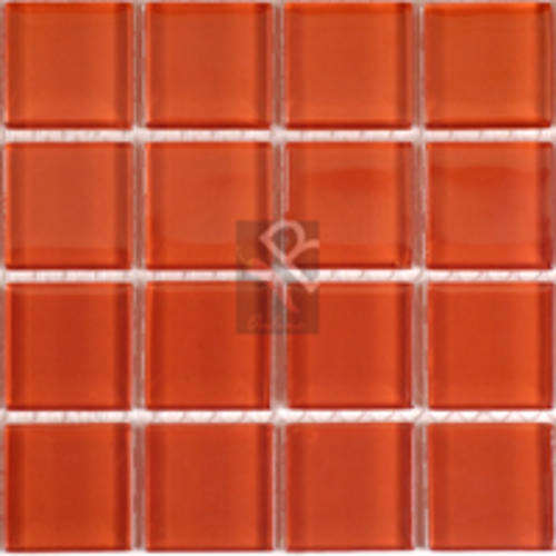 Crystal Glass Mosaics 100x100mm Rust
