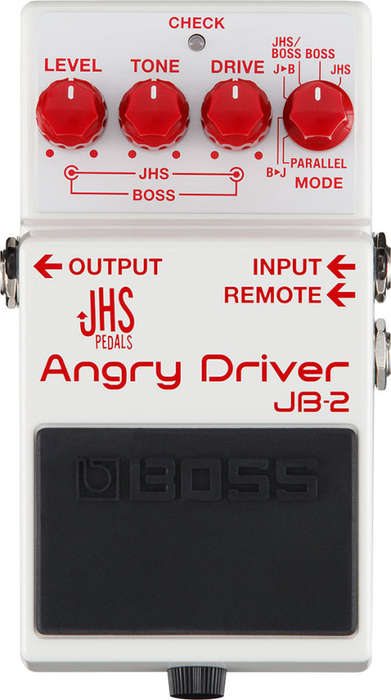 BOSS JB-2 ANGRY DRIVER OVERDRIVE IN COLLABORATION WITH JHS EFFECTS