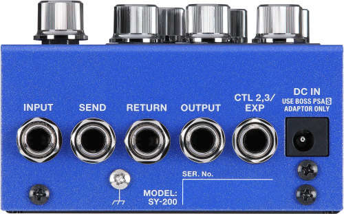 BOSS SY-200 POLYPHONIC GUITAR SYNTHESIZER WITH LCD DISPLAY, 128 MEMORIES, 200 SERIES PEDAL