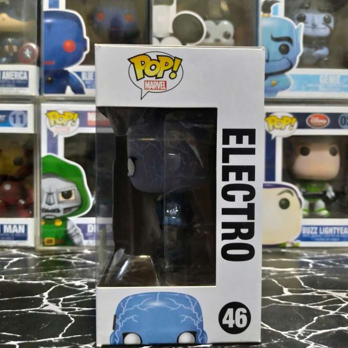 Marvel #46 The Amazing Spiderman 2 Electro  ( Glo ) Funko Pop