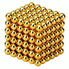 216 Neodymium Neocubes 5mm magnetic balls gold magnet sphere buckyballs