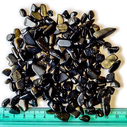 Gemstone obsidian crystal rubble 100g