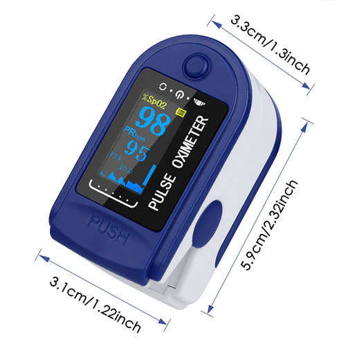 Fingertip Pulse Oximeter SPO2 50D Blue ONLY