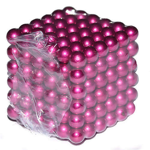 216 Neodymium Neocubes 5mm magnetic balls PURPLE PINK sphere buckyballs