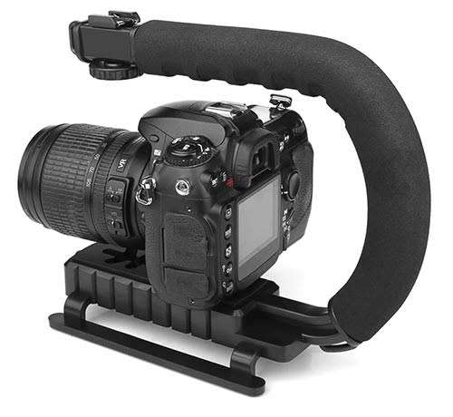 C Shaped Grip Handheld Stabilizer for camera and Light