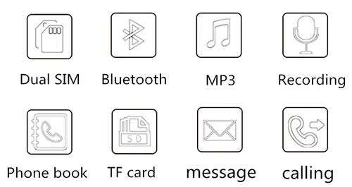 Taiml X6 Dual Sim Mini Phone iphone samsung huawei BLACK only **LOCAL STOCK**