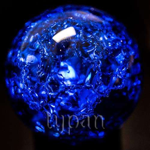 Optical Borosilicate Crown lead  Murano Feng Shui Crystal Ball 40mm Blue