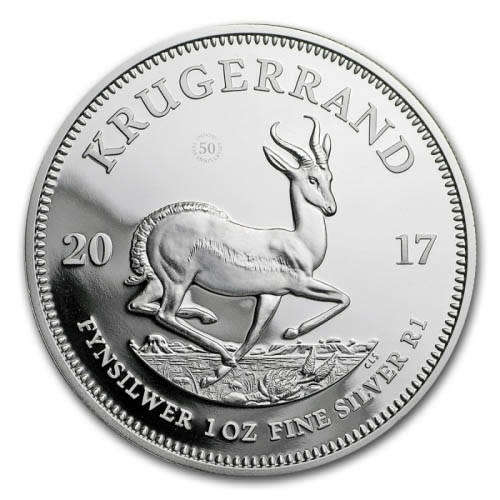 2017 Pure Silver 1oz Krugerrand Proof coin with COA First year of Issue 1st lot