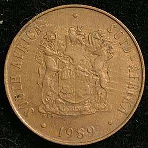 1989 South Africa 2c bronze fine