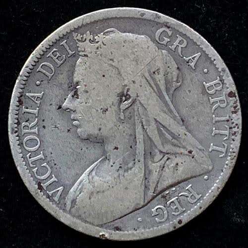 1900 United Kingdom Half Crown - Queen Victoria 3rd portrait