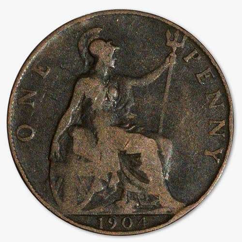 United Kingdom 1904 King Edward VII penny 1d
