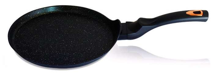 Berlinger Haus 25cm Marble Coating Non-Stick Pancake Pan  Black Rose Gold Collection BH-1639N