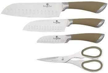 FREE SHIPPING BERLINGER HAUS BH-2052 4 pcs knife set with scissors, Velvet Chef Line