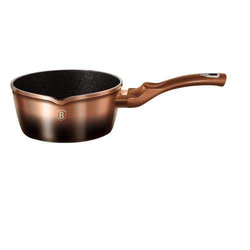 Berlinger Haus 16cm Marble Coating Sauce Pan - Rose Gold Noir Edition