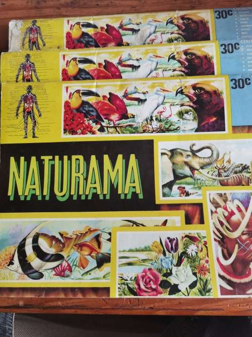 Vintage 1960 to 70`s Naturama sticker books