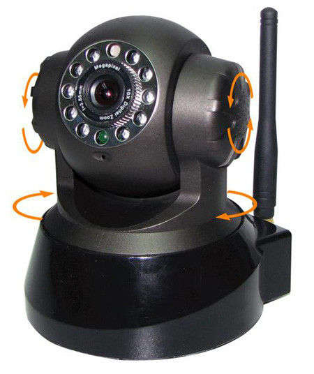 Wifi IP Camera. View and move it around from your Computer, Pad or Cell from anywhere in the world.