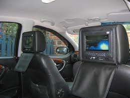 2 x BLACK Car Headrest DVD, games & music players. IN STOCK! Best thing for kids ever.