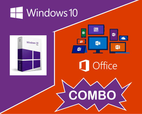 Windows10 Pro | Office 2019 Professional | 2 PRO SOFTWARE COMBO