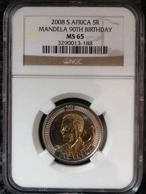 2008 MANDELA 90TH BIRTHDAY MS65
