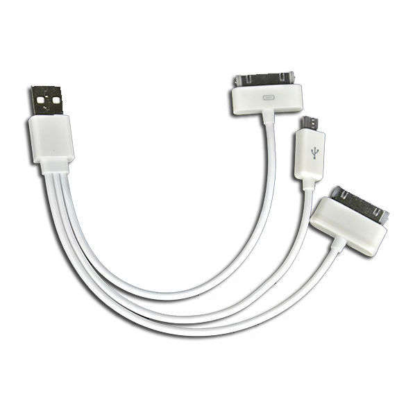 3 in 1 USB Charger Cable For Samsung S3 S4 iPhone 5
