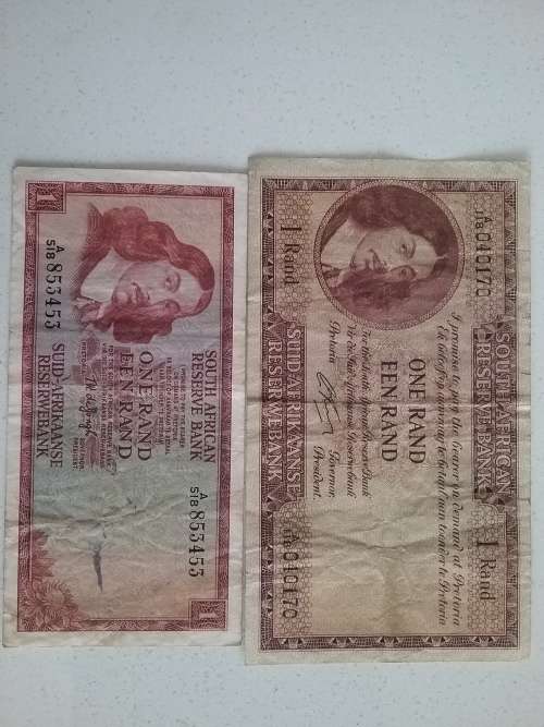 Union of south africa R1 notes