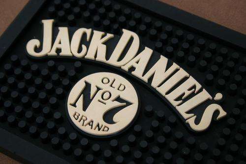 JACK DANIELS - Rubber Bar Mat - Wet Stop - Bar Top Runner - Bar Spill Mat