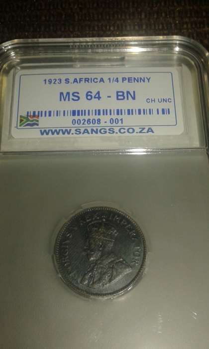 1923 QUARTER PENNY MS64 BN