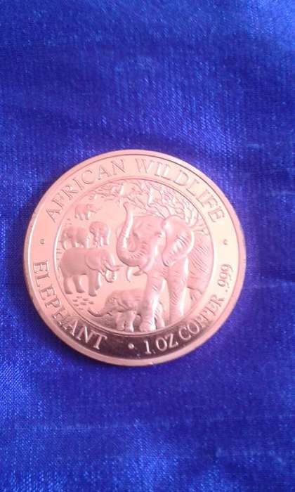 AFRICAN WILDLIFE 1 OZ PURE COPPER MEDALLION