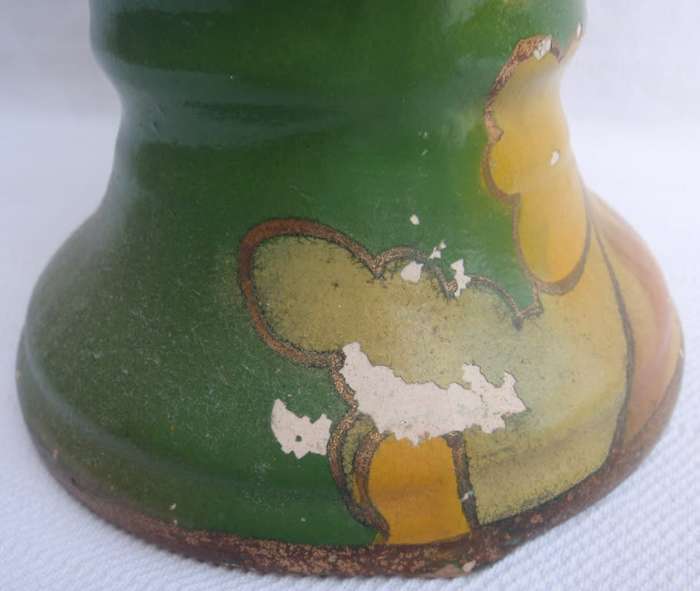 Art Deco - Savoy Wilton - hand painted vase, design reminecent of Clarice Cliff designs.