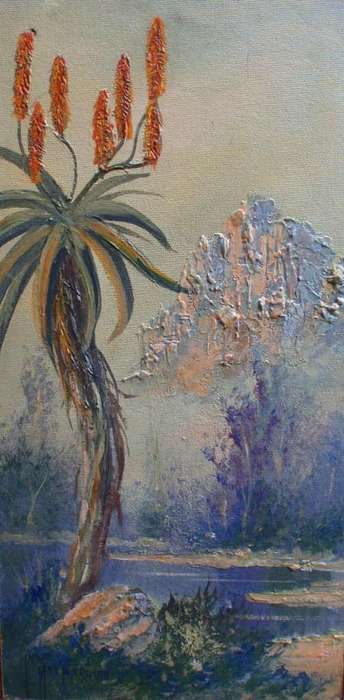 VINTAGE S.AFRICAN SCENERY - ORIGINAL OIL PAINTINGS BY 'IAN MACFARLANE'  PRICE FOR SET OF THREE!!!