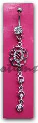 Diamante Detail SURGICAL STEEL Belly Ring