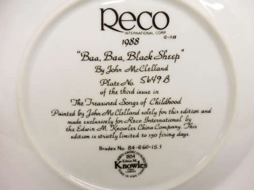 Baa Baa Black Sheep - The Treasured Songs of Childhood - 1988 Reco/Knowles