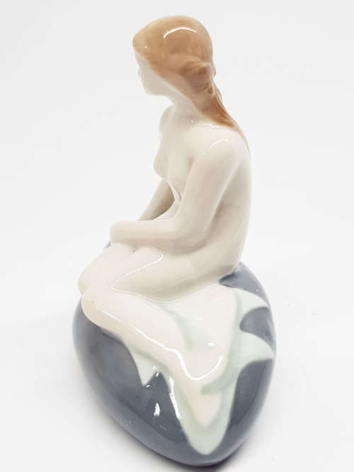 Vintage Wagner and Apel East German Porcelain Mermaid