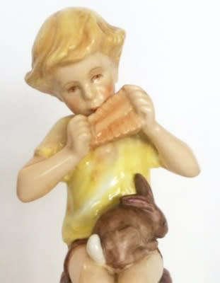 Royal Worcester Peter Pan Boy Figurine F. Gertner #
