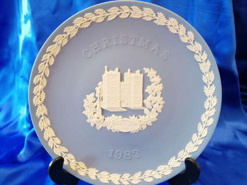 Vintage Wedgwood Jasper Blue Christmas 1982 Lambeth Palace  #
