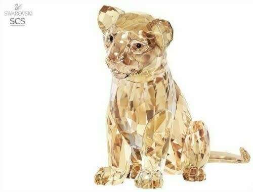 SWAROVSKI SCS ANNUAL EDITION 2016 LION CUB light brown crystal RETIRED #