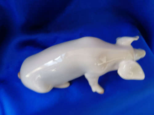VINTAGE ROYAL COPENHAGEN FIGURINE OF A ` SEATED PIG` NO. 1400 BY ERIK NEILSEN