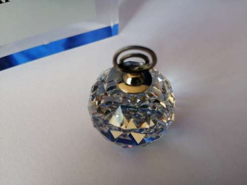 GENUINE Swarovski Crystal Stunning Clear  Photo Holder Paperweight *