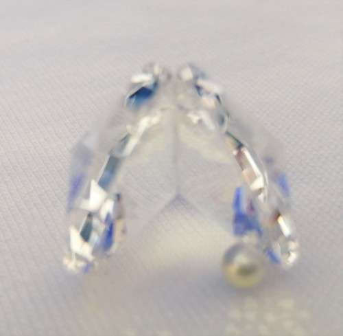 Stunning Crystal Glass Medium Oyster Shell with Pearl